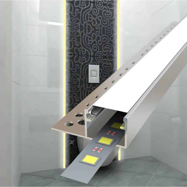 Tek Kanatlı Ters Trimless LED Profili